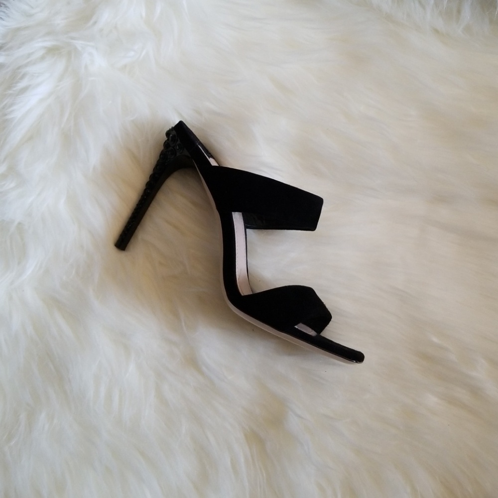 Miu Miu Calzature Donna 105mm - Blk Suede Sz 37.5 - Picture 1 of 4